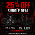 Moth Necklace & Blood Moon Earrings Bundle – 25% OFF