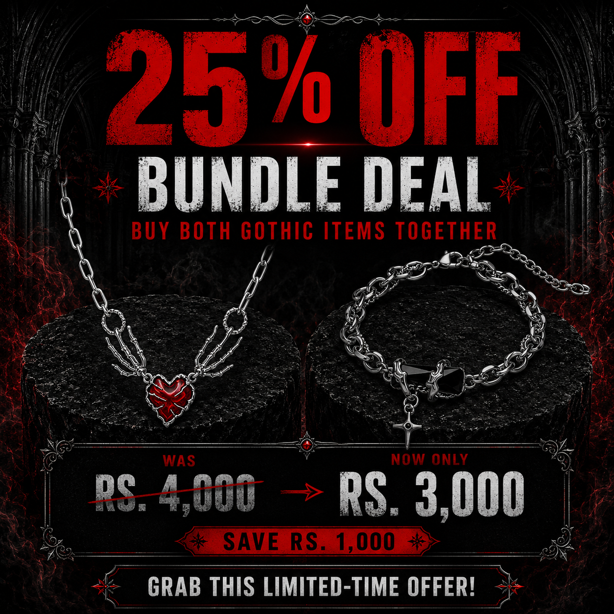 Dark Romance Jewelry Bundle –25% OFF