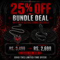 Blood Heart Necklace & Black Snake Ring Bundle – 25% OFF
