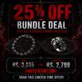 Gothic Cross Bracelet & Vintage Ring Bundle – 25% OFF