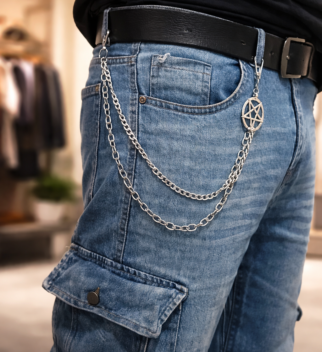 Pentagram Street Wallet Chain