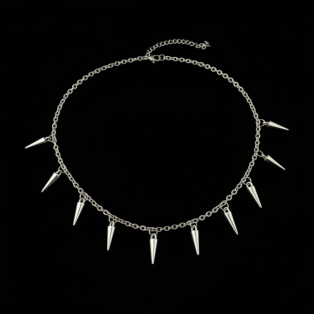 Midnight Thorn Spike Choker