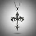 Infernal Cross Gothic Necklace