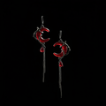 Blood Moon Gothic Drop Earrings