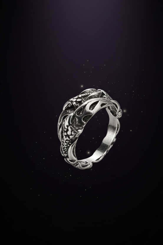 Twin Serpent Wrap Ring
