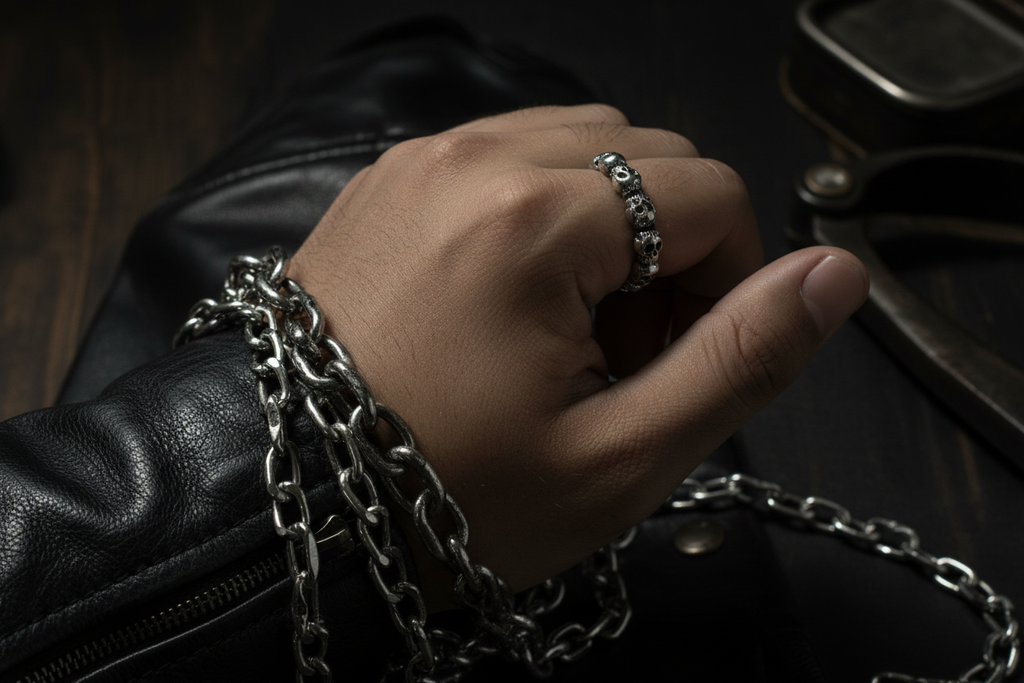 Skull Band Ring