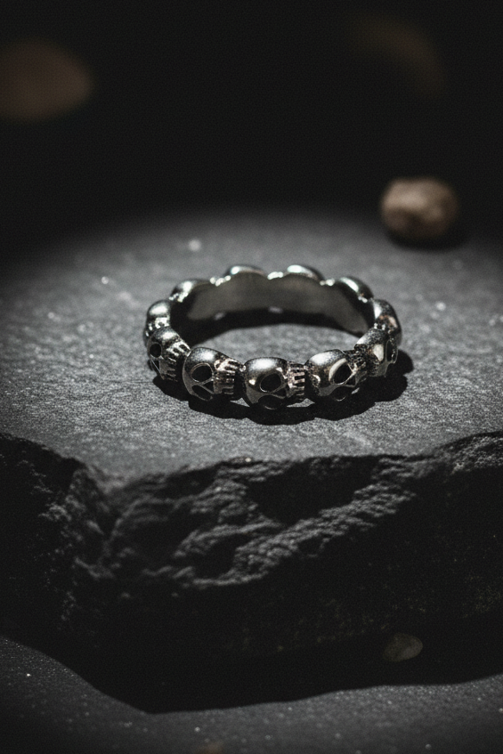 Skull Band Ring