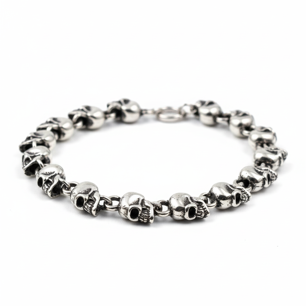 Shadow Skull Chain Bracelet