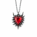 Thorned Crimson Heart Pendant