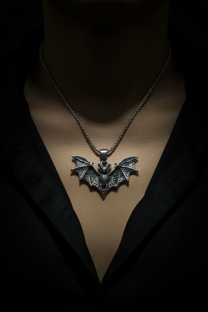 Shadow Bat Gothic Necklace