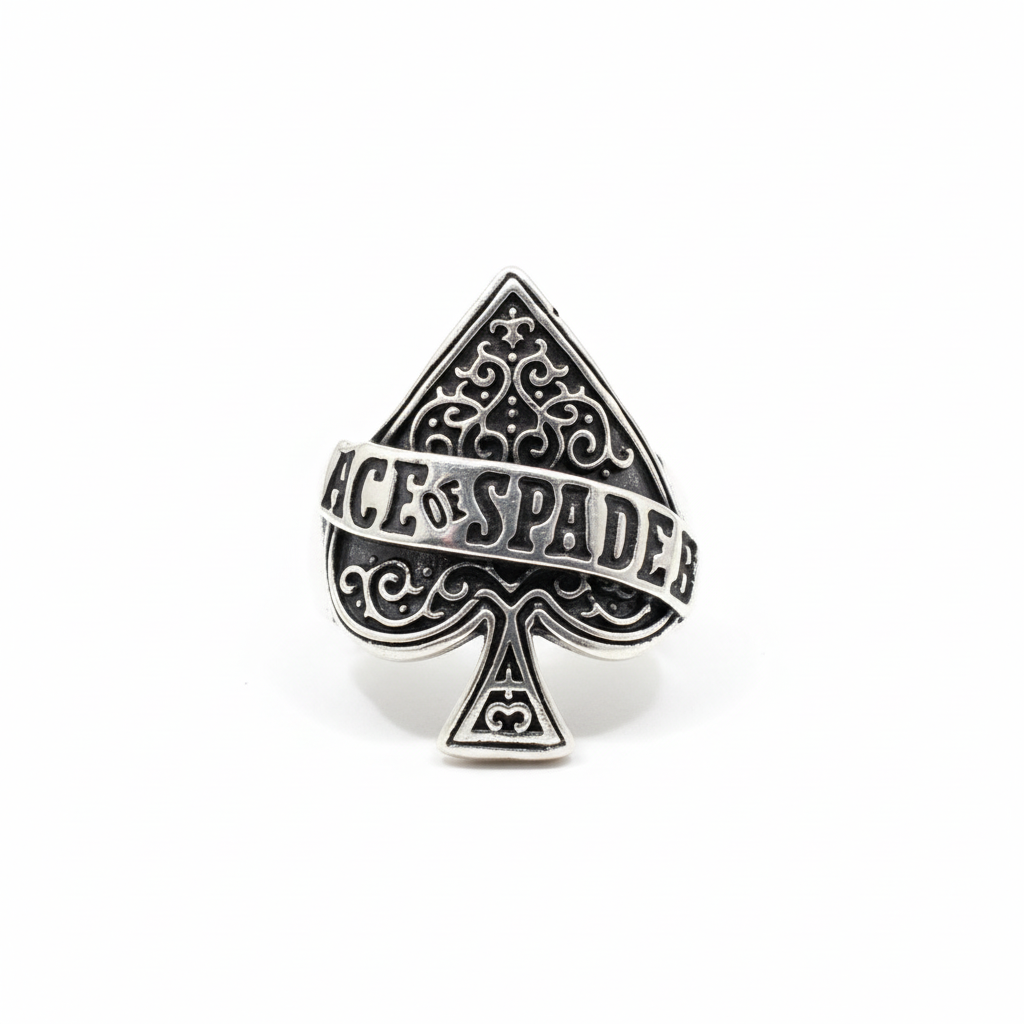 Ace Of Spades Statement Ring