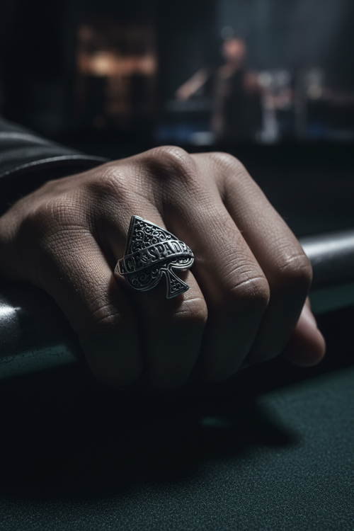 Ace Of Spades Statement Ring