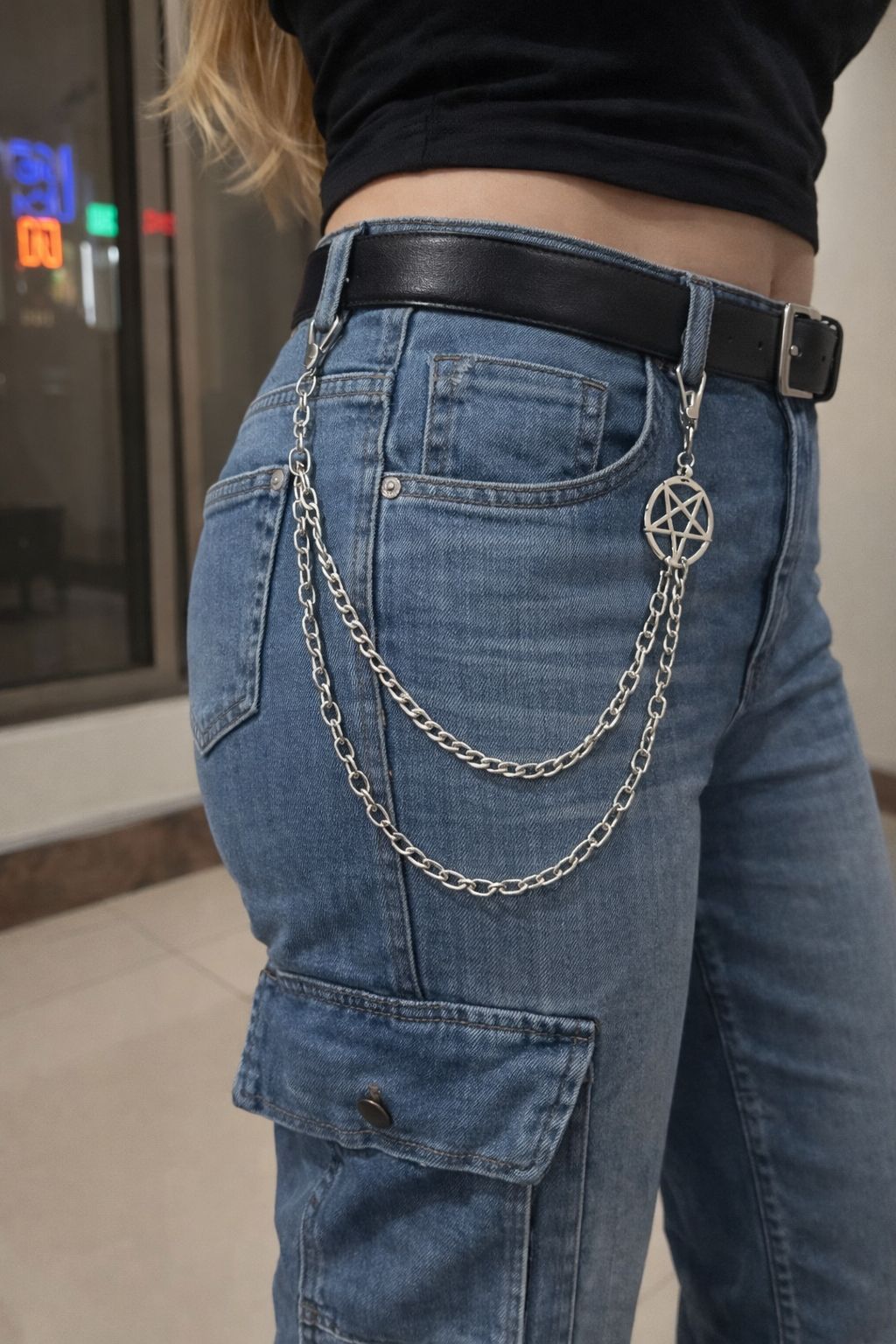 Pentagram Street Wallet Chain